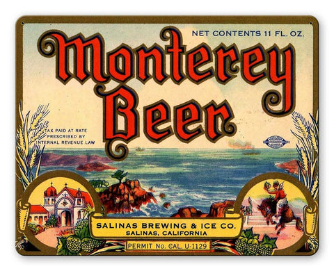 Monterey Beer Metal Sign