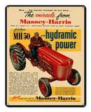 Massey Harris Tractor Ad Metal Sign
