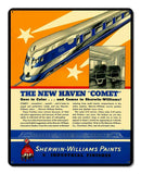 New Haven Comet Train Metal Sign
