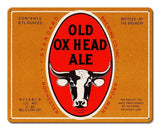 Old Ox Head Metal Sign