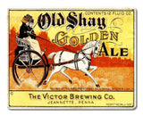 Old Shay Golden Ale Metal Sign