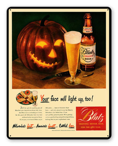 Rick Blatz Beer Metal Sign