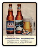 Hamms Beer Ad Metal Sign