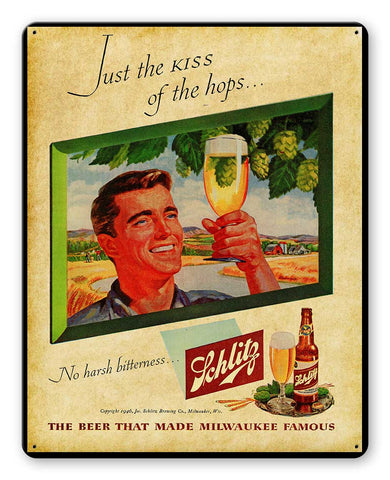 Schlitz Metal Sign