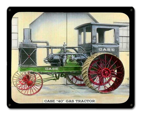 Case 40 Gas Tractor Metal Sign