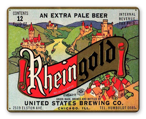 Rheingold Extra Pale Metal Sign