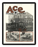 Ace Motor Trucks Metal Sign