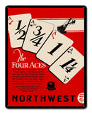 Northwest Cards Metal Sign