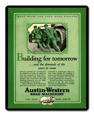 Austin Western Metal Sign