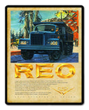 REO Truck 2 Metal Sign