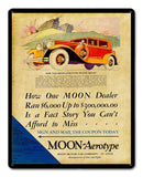 Moon Sedan 1929 Metal Sign