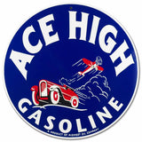 Ace High Gas Metal Sign