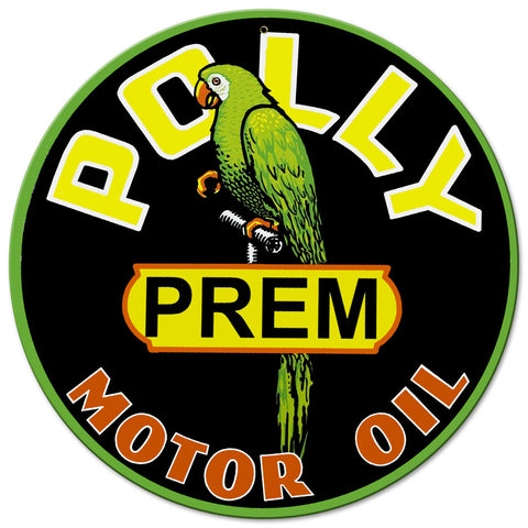 Polly Oil Metal Sign