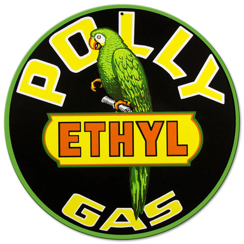 Polly Gas Metal Sign