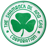 Shamrock Oil and Gas Metal Sign