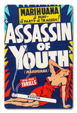 Assassin of Youth 12 x 18 Satin Metal Sign