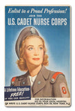 Cadet Nurse Corps 12 x 18 Satin Metal Sign