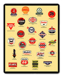 Gas Signs 12 x 15 Satin Metal Sign