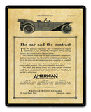 American Underslung 12 x 15 Satin Metal Sign