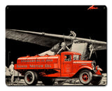 International Sohio 15 x 12 Satin Metal Sign