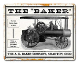 The Baker Rusted 15 x 12 Satin Metal Sign