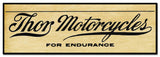 Thor Motorcycles 36 x 12 Custom Shape Metal Sign