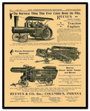 Reeves Thresherman's Review 24 x 30 Custom Shape Metal Sign