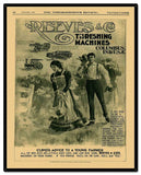 Reeves Thresherman's Review Cover 24 x 30 Custom Shape Metal Sign