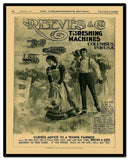 Reeves Thresherman's Review Cover 24 x 30 Custom Shape Metal Sign