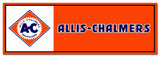 Allis Chalmers Orange 36 x 12 Custom Shape Metal Sign