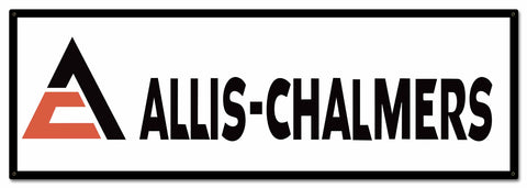 Allis Chalmers Triangle 36 x 12 Custom Shape Metal Sign
