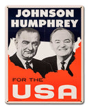 Johnson Humphrey USA 12 x 15 Satin Metal Sign