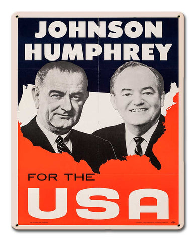 Johnson Humphrey USA 12 x 15 Satin Metal Sign