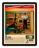 Kelsey Hayes Fallout Shelter 12 x 15 Satin Metal Sign