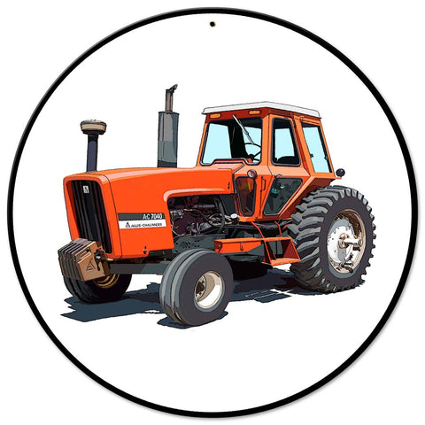 Allis Chalmers 7040 14 X 14 vintage metal sign Metal Sign