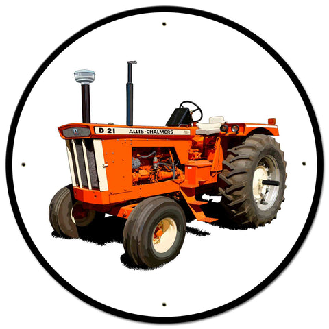 AMI670 - Allis Chalmers Model D-21 Metal Sign