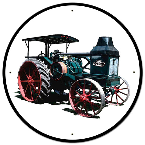 AMI680 - Advance Rumley Oil Tractor Metal Sign