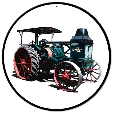 AMI681 - Advance Rumley Oil Tractor Metal Sign
