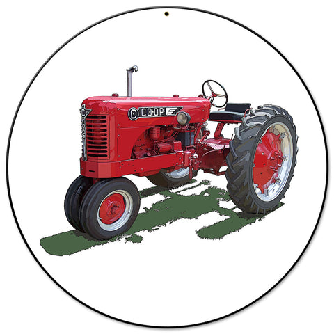 Co-op Model C Tractor 14 X 14 vintage metal sign Metal Sign