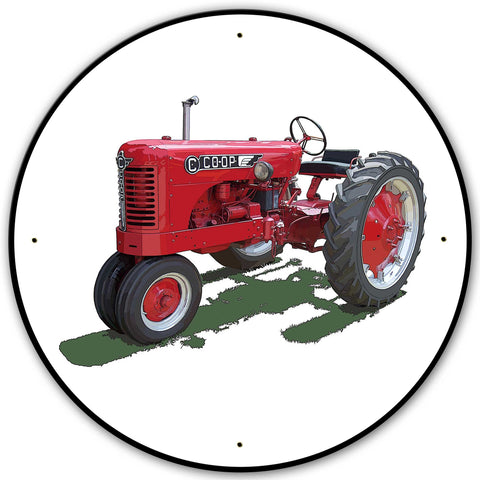 Co op Model C Tractor 28 X 28 vintage metal sign Metal Sign
