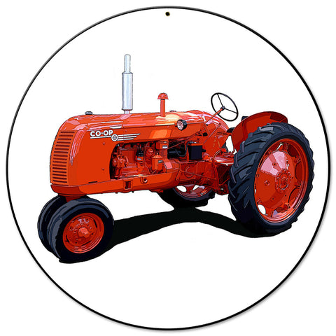 Co op Model E Tractor 14 X 14 vintage metal sign Metal Sign