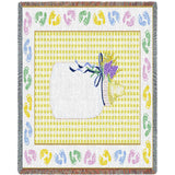 Baby Bottle Yellow Mini Blanket