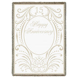 Anniversary Scroll 15 Years Blanket