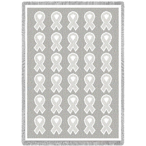 Ribbon White Natural Small Blanket