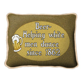 Beer Helping White Men Pillow