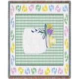 Baby Bottle Green Mini Blanket