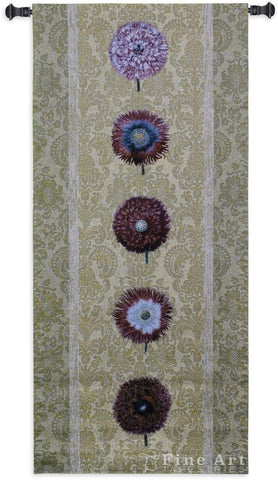 Floating Botanical Cream Wall Tapestry