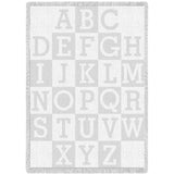 Abc Natural White Small Blanket