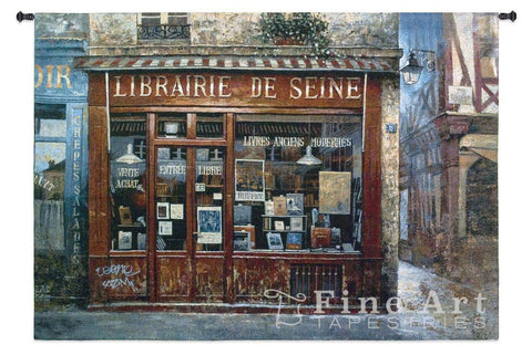 Librairie De Seine Wall Tapestry