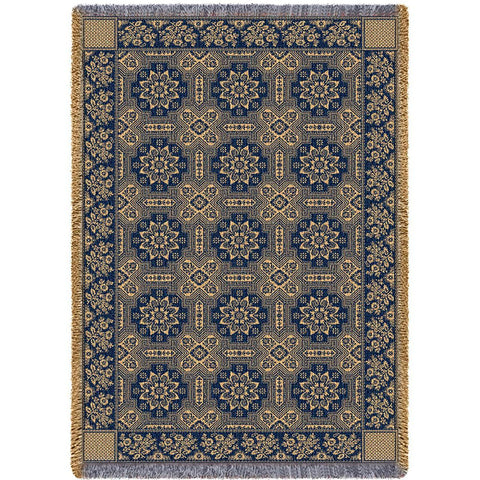 1845 Quilt Navy Blanket